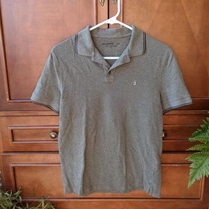 John Varvatos Star USA Men's size S Small Brown Short Sleeve Collared Polo Shirt